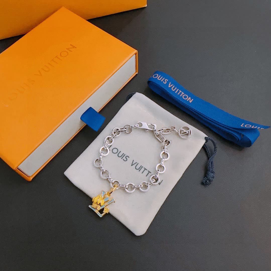 Louis Vuitton Silver Charm Bracelet